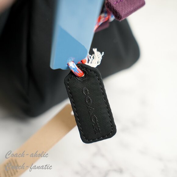 NWT Coach Coachtopia CQ859 Loop Puffy Wavy Dinky Bag in Black - Picture 6 of 16